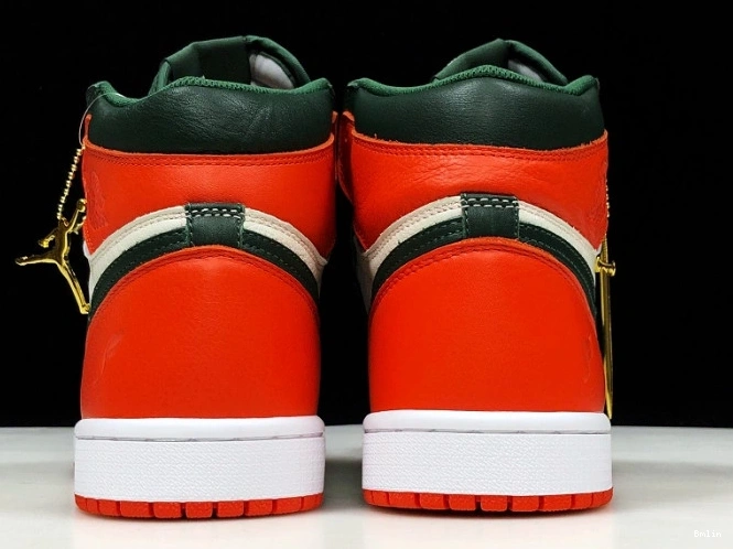 Bmlin shoes x Air 1 Jordan Sail Fir-Team OG SoleFly Retro High AV3905-138 Orange 0822